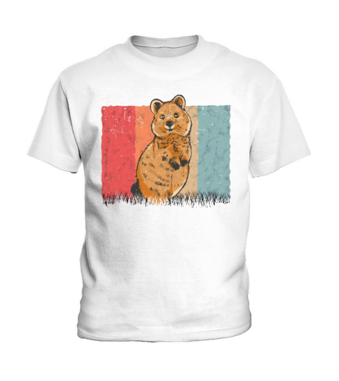 Quokka Vintage Short-tailed Kangaroo Retro Kids T-Shirt