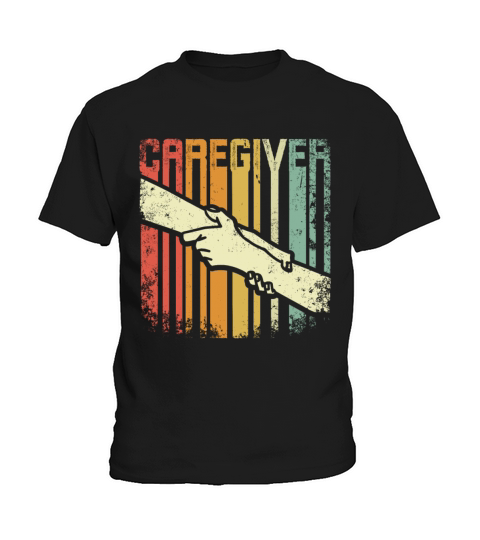 Retro Vintage Caregiver Kids T-Shirt