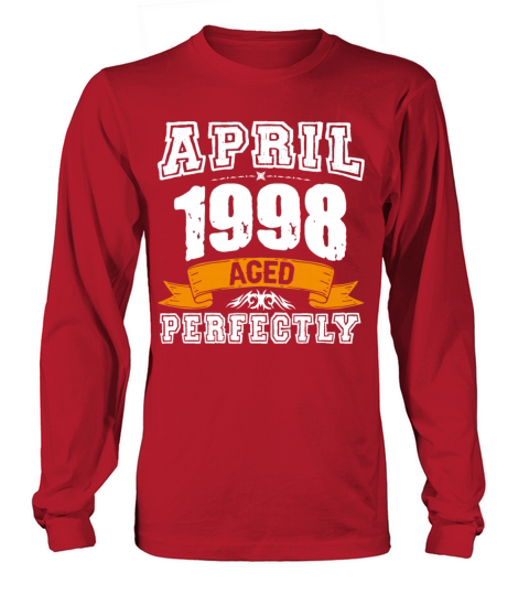 April 1998 Vintage Birthday Present Long sleeved Unisex