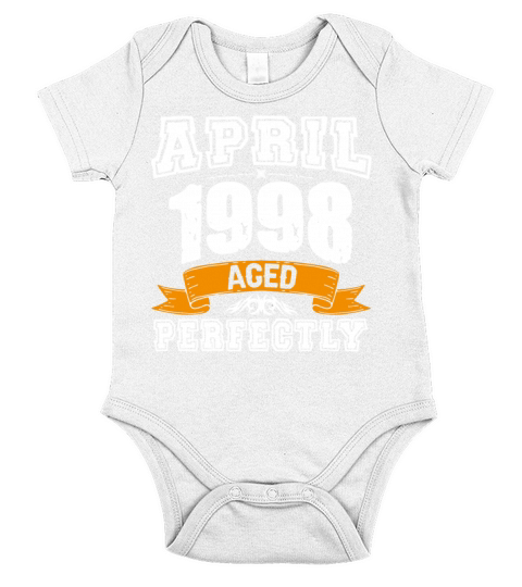 April 1998 Vintage Birthday Present Short Sleeve Baby One-Piece