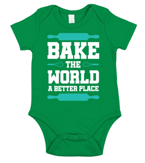 baking baker Short Sleeve Baby One-Piece