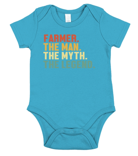 Farmer Man Myth Legend Agribusiness Agriculture Short Sleeve Baby One-Piece