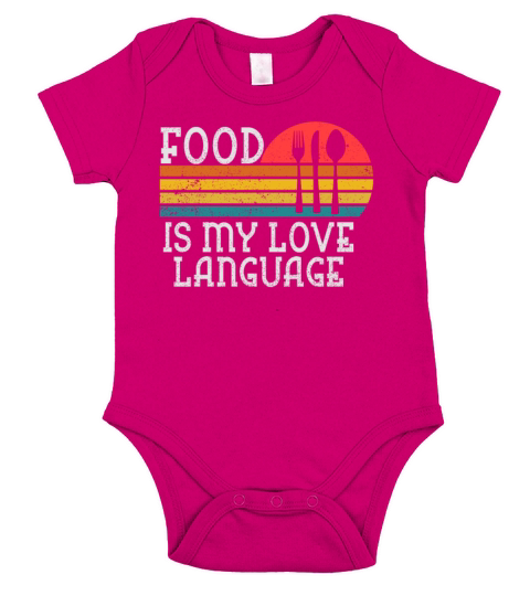 Food Is My Love Language Short Sleeve Baby One-Piece