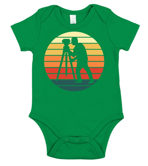 Surveying Technician Surveyor Retro Gift Short Sleeve Baby One-Piece