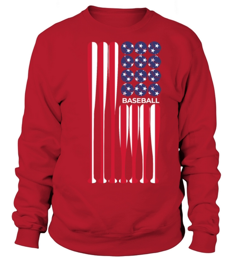 American Flag Vintage Baseball Player Gift Sweatshirt Unisex