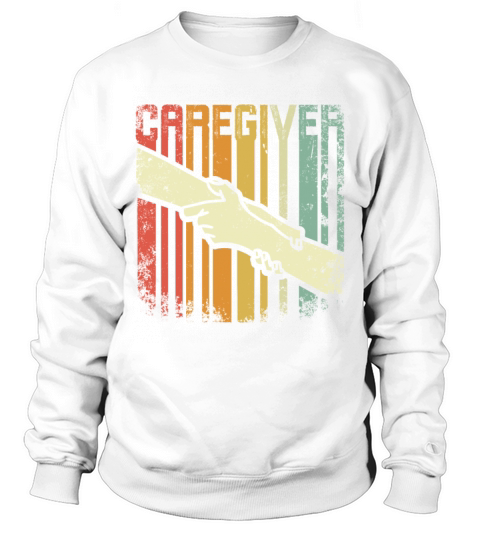 Retro Vintage Caregiver Sweatshirt Unisex