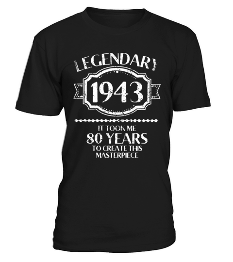 80th Birthday Vintage 1943 T-Shirt Unisex