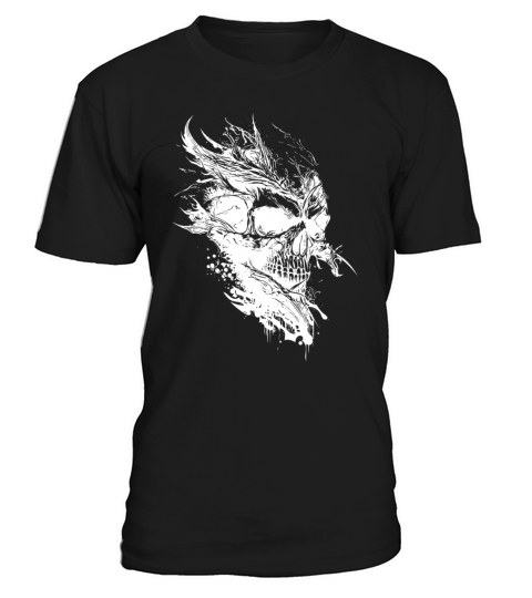 Vintage Creepy Tattoo Skull T-Shirt Unisex