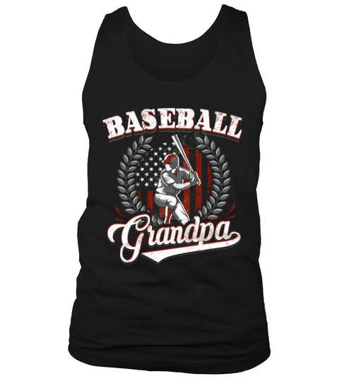 American Flag USA Proud Grandpa Shirt Baseball Ame Tank Top Unisex