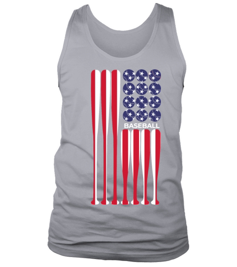 American Flag Vintage Baseball Player Gift Tank Top Unisex