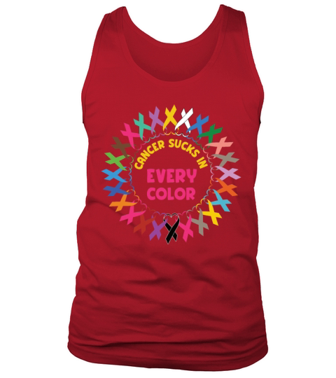 Cancer Sucks In Every Color Tank Top Unisex