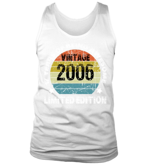 Vintage 2006 Limited Edition 17 Years Of Being Awe Tank Top Unisex