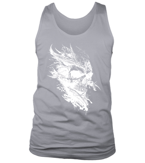 Vintage Creepy Tattoo Skull Tank Top Unisex