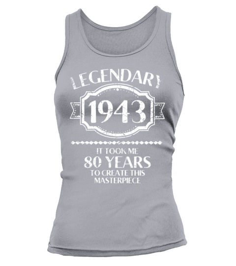 80th Birthday Vintage 1943 Tank top Woman