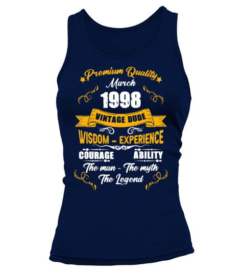 March 1998 Vintage Birthday Present Tank top Woman