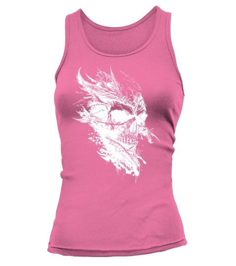 Vintage Creepy Tattoo Skull Tank top Woman