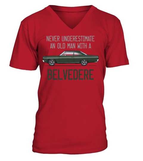 never underestimate Forest Green V-Neck T-shirt