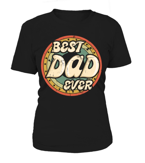 Best Dad Papa Retro Vintage 2023 Fathers Day Women's T-Shirt