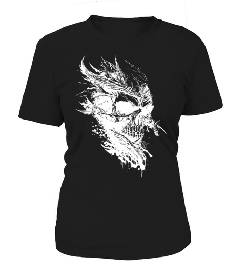 Vintage Creepy Tattoo Skull Women's T-Shirt