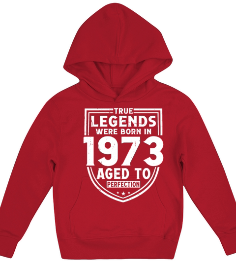 50th birthday vintage 1973 true legends Kids Hoodie