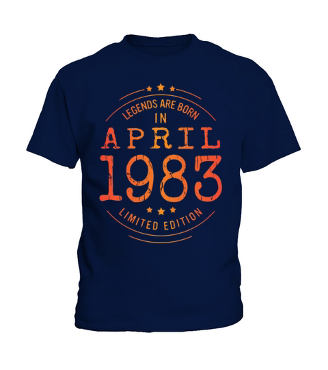 Birthday April 1983 Limited Edition Vintage Legend Kids T-Shirt