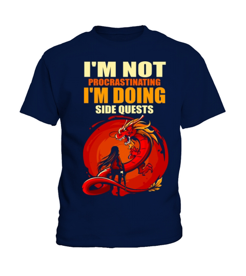 Im Not Procrastinating Im Doing Side Quests Kids T-Shirt