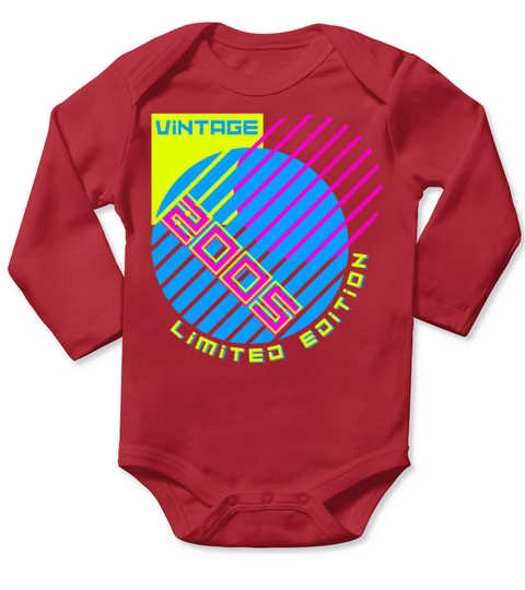 18th Birthday Vintage 2005 Long Sleeve Baby One-Piece
