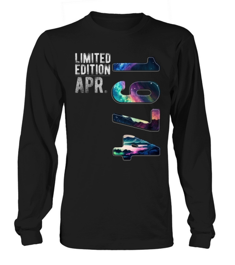 Limited Edition 1974 April Birthday Polar Lights Long sleeved Unisex