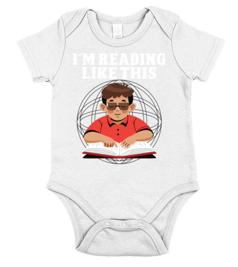 Blindness im reading like this blindness awareness Short Sleeve Baby One-Piece