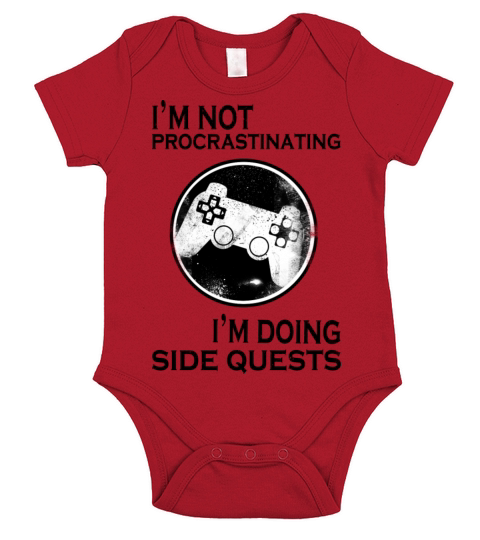 Im Not Procrastinating Im Doing Side Quests Short Sleeve Baby One-Piece