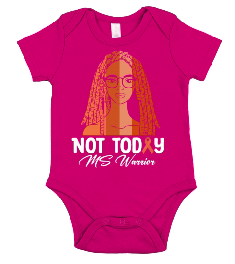 Not Today MS Warrior Short Sleeve Baby One-Piece