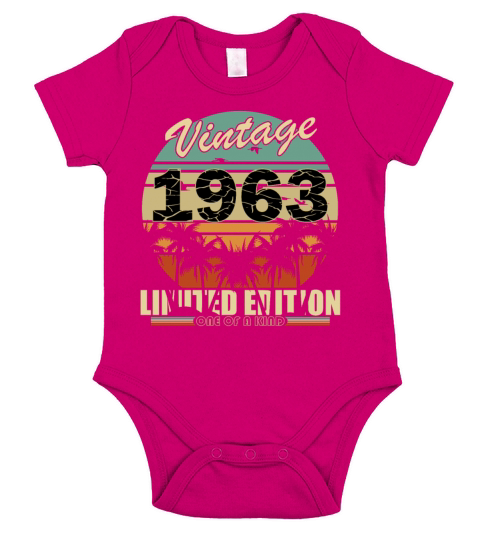Original vintage established in 1963 Short Sleeve Baby One-Piece