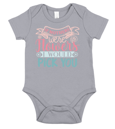 Sweet Mothers Day Quote Message for Mom Short Sleeve Baby One-Piece
