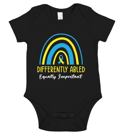 World Down Syndrome Day Awareness Autism Ribbon Short Sleeve Baby One-Piece