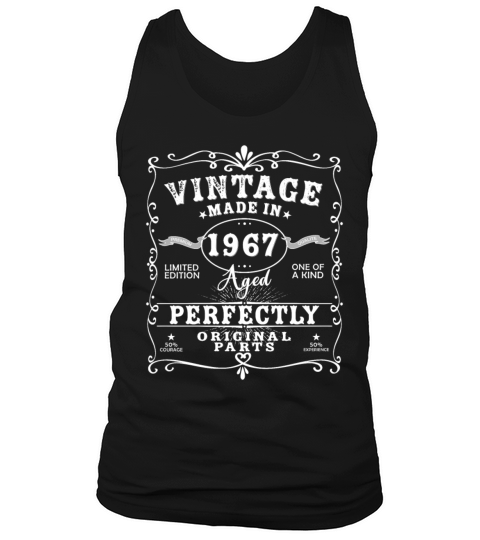 Vintage Made In 1967 Birthday Limited Edition Tank Top Unisex