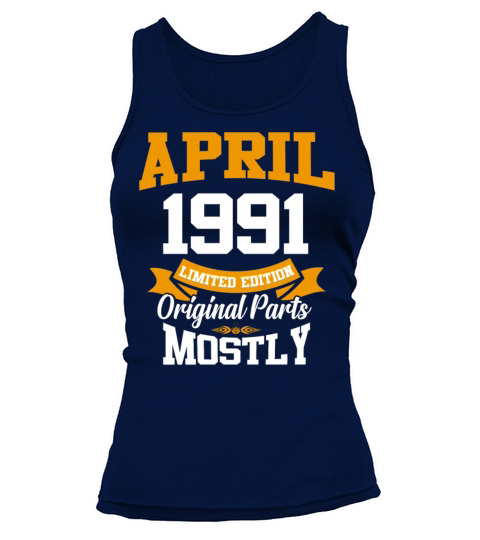 April 1991 Vintage Birthday Present Tank top Woman