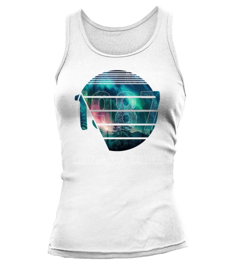Limited Edition 1987 August Birthday Polar Lights Tank top Woman