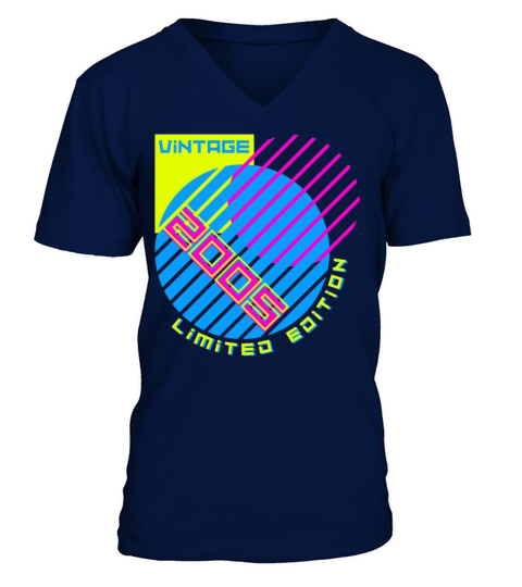 18th Birthday Vintage 2005 V-Neck T-shirt