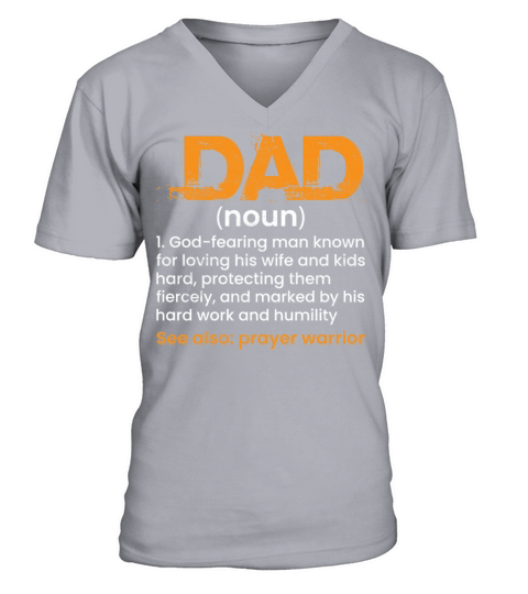DAD DEFINITION FATHERS DAY V-Neck T-shirt