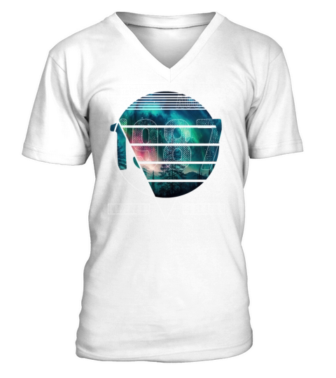 Limited Edition 1987 August Birthday Polar Lights V-Neck T-shirt