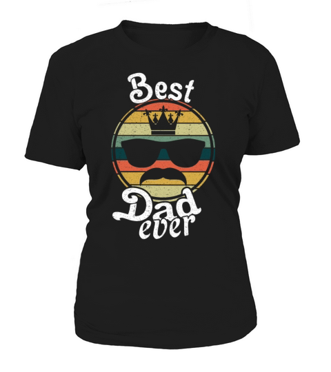 Best Dad Papa Retro Vintage Fathers Day Women's T-Shirt
