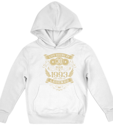 30th Birthday Gifts Vintage 1993 Vintage Sayings Kids Hoodie