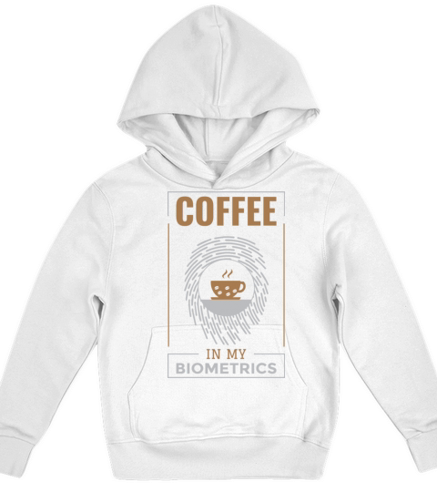 Coffee in My Biometrics Kids Hoodie