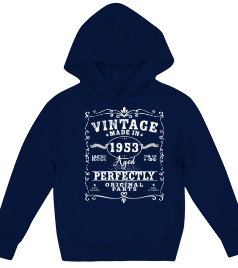 Vintage Made In 1953 Birthday Limited Edition Kids Hoodie