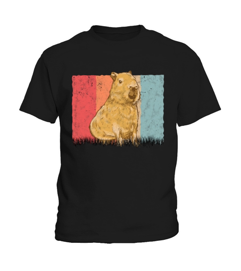 Capybara Retro Vintage Kids T-Shirt