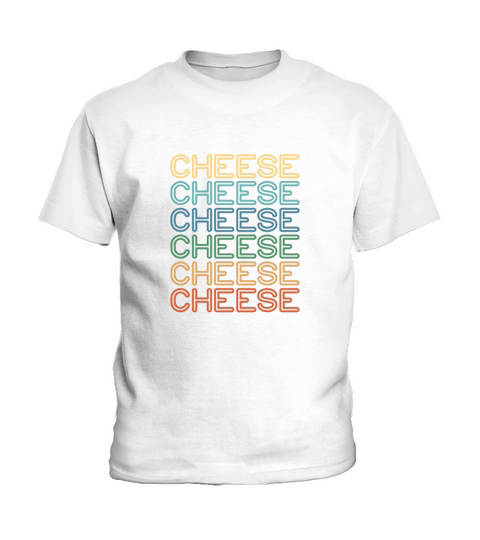 Cheese Retro Vintage Kids T-Shirt