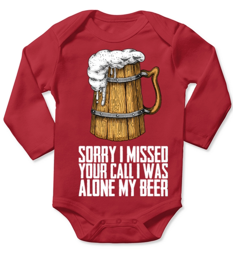 Beer Drink Long Sleeve Baby One-Piece