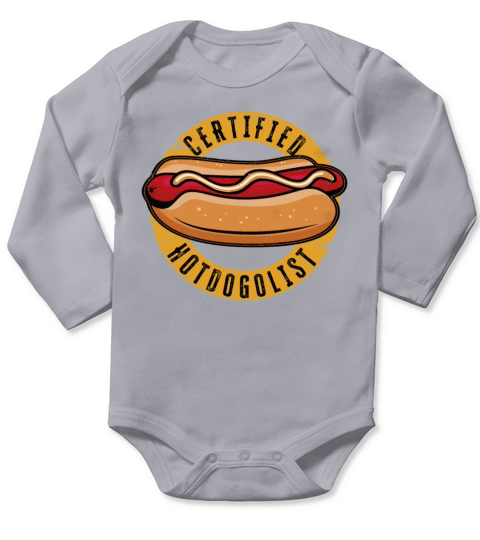 Cool Hot Dog Design For Men Women Boys Sausage Hot Long Sleeve Baby One-Piece
