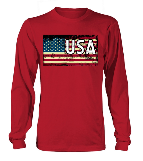 4th of July USA American Flag United States Gifts Long sleeved Unisex