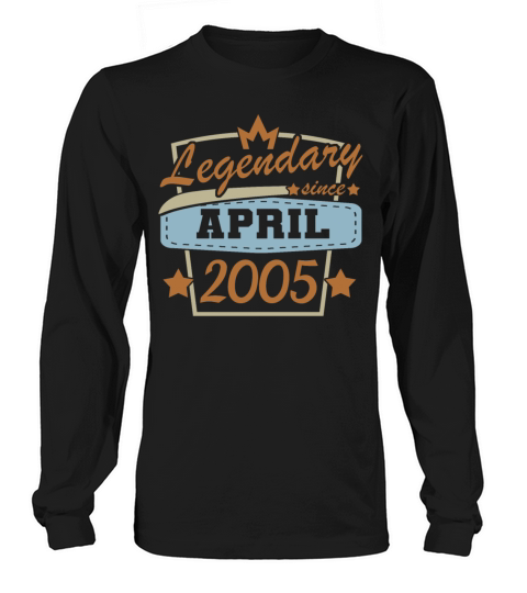 April 2005 18th Birthday Vintage Design Long sleeved Unisex
